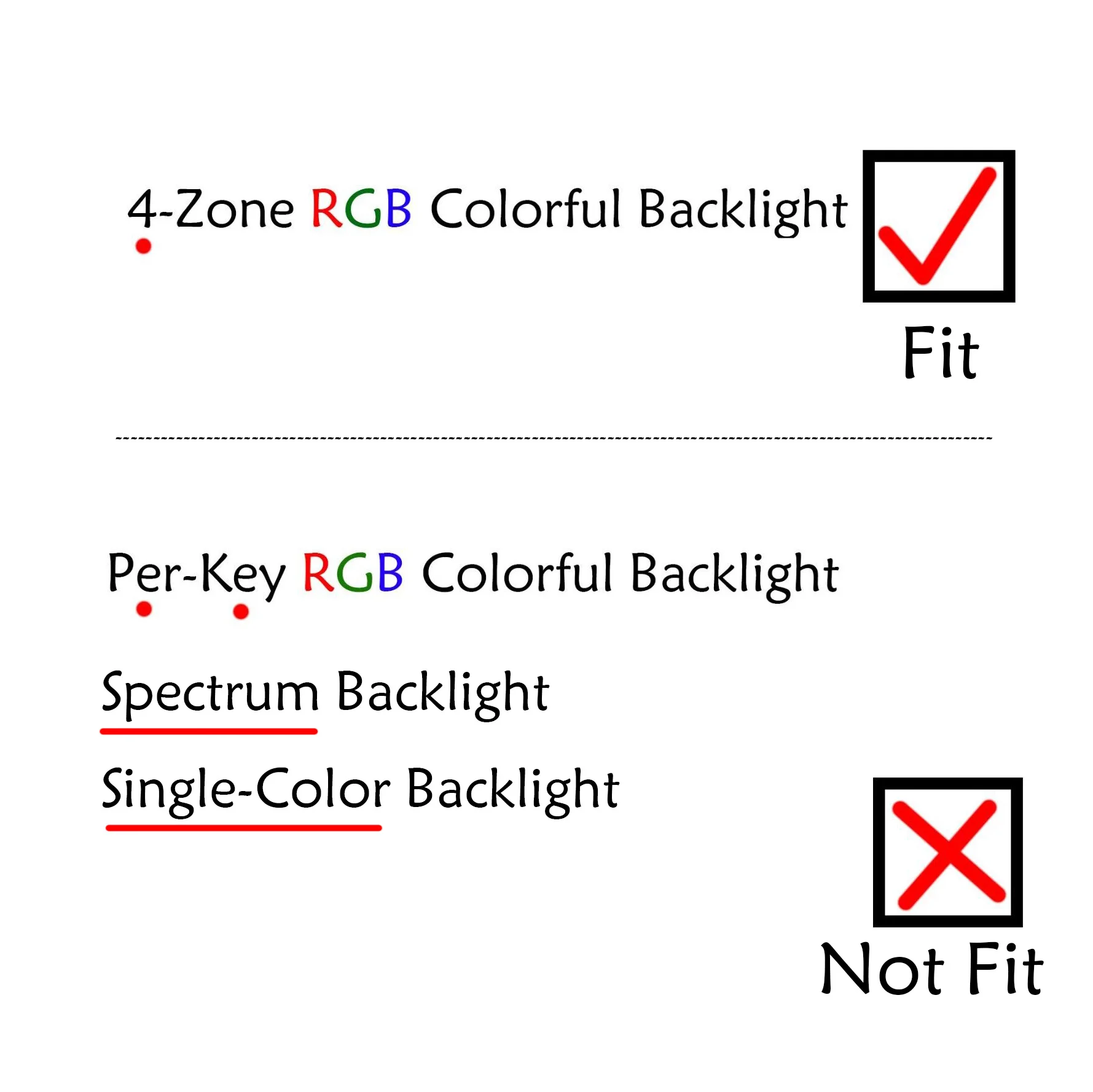 US 4-Zone RGB Laptop Keyboard For MSI Katana 15 B12U B12UDXK/ B12V B12VEK B12VFK B12VGK/ B13U B13UDXK/ B13V B13VEK B13VFK B13VGK