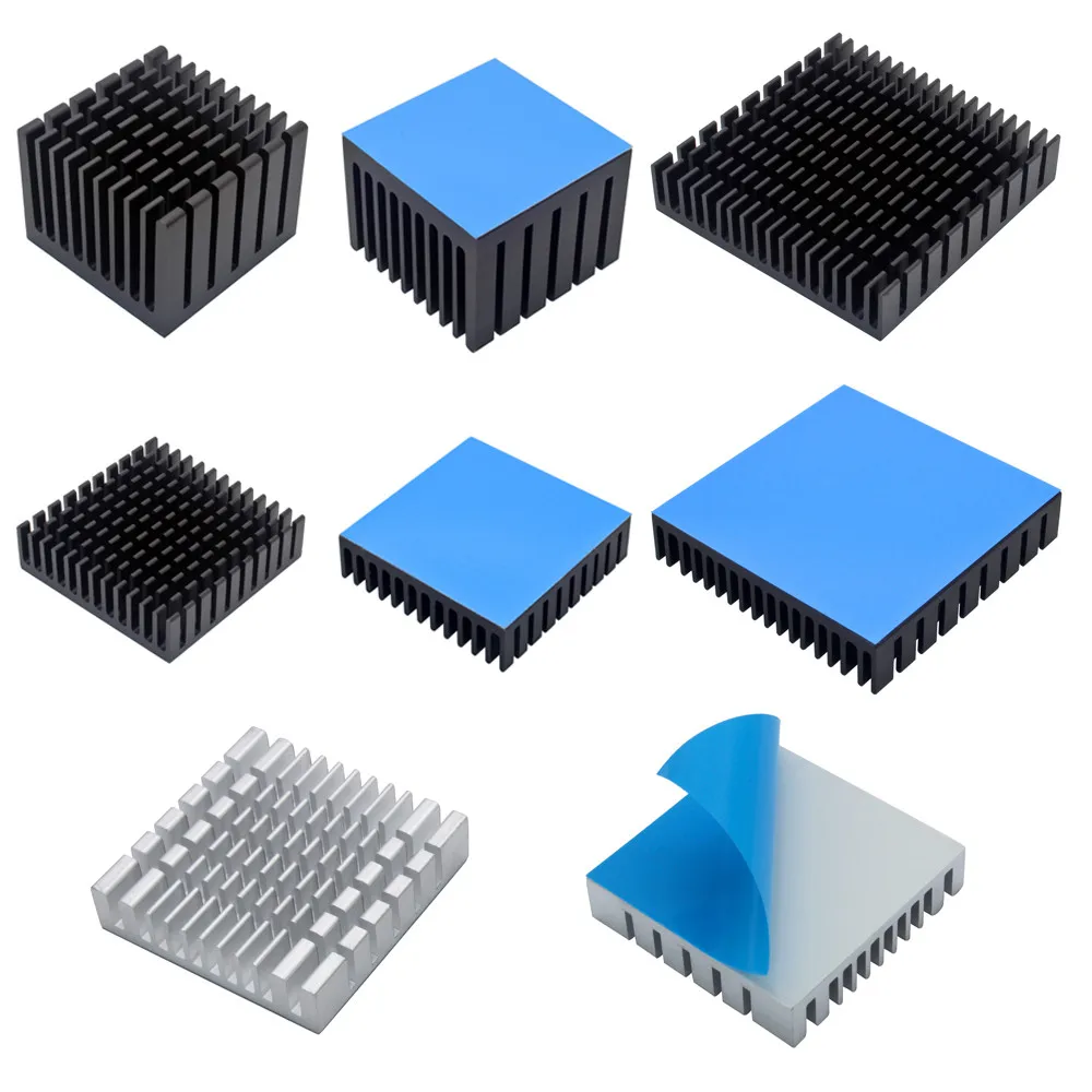 Aluminum Heatsink Radiator Heat sink Cooler for Electronic Chip Cooling With Thermal Conductive Tape