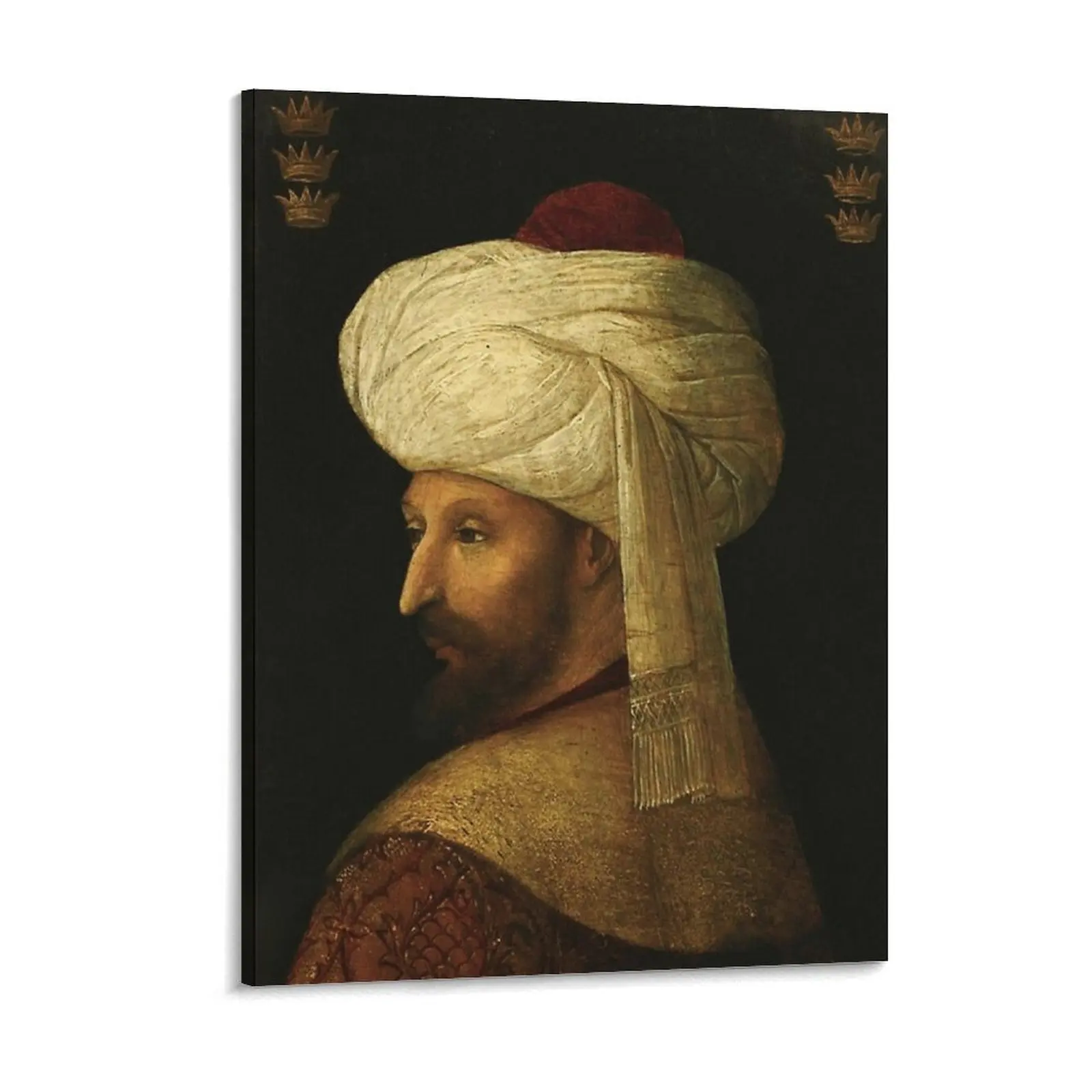 Peinture ottomane Mehmed le conquêteur peinture sur toile cinéma personnalisé personnaliser Vintage Club encadré peinture murale