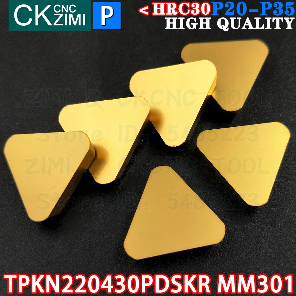 TPKN220430PDSKR MM301 TPKN 2204 PDSKR MM301 كربيد إدراج طحن إدراج أداة التصنيع باستخدام الحاسب الآلي قابلة للفهرسة قطع تحول أداة مخرطة TPKR TPKN2204 PDSKR TPKR TPKN 2204 PDSKR