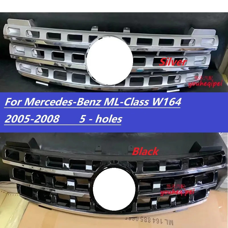 Front bumper modification grille For Mercedes-Benz ML-Class W164 W166 ML350 ML450 ML500 ML300 ML320 ML400 2005-2016