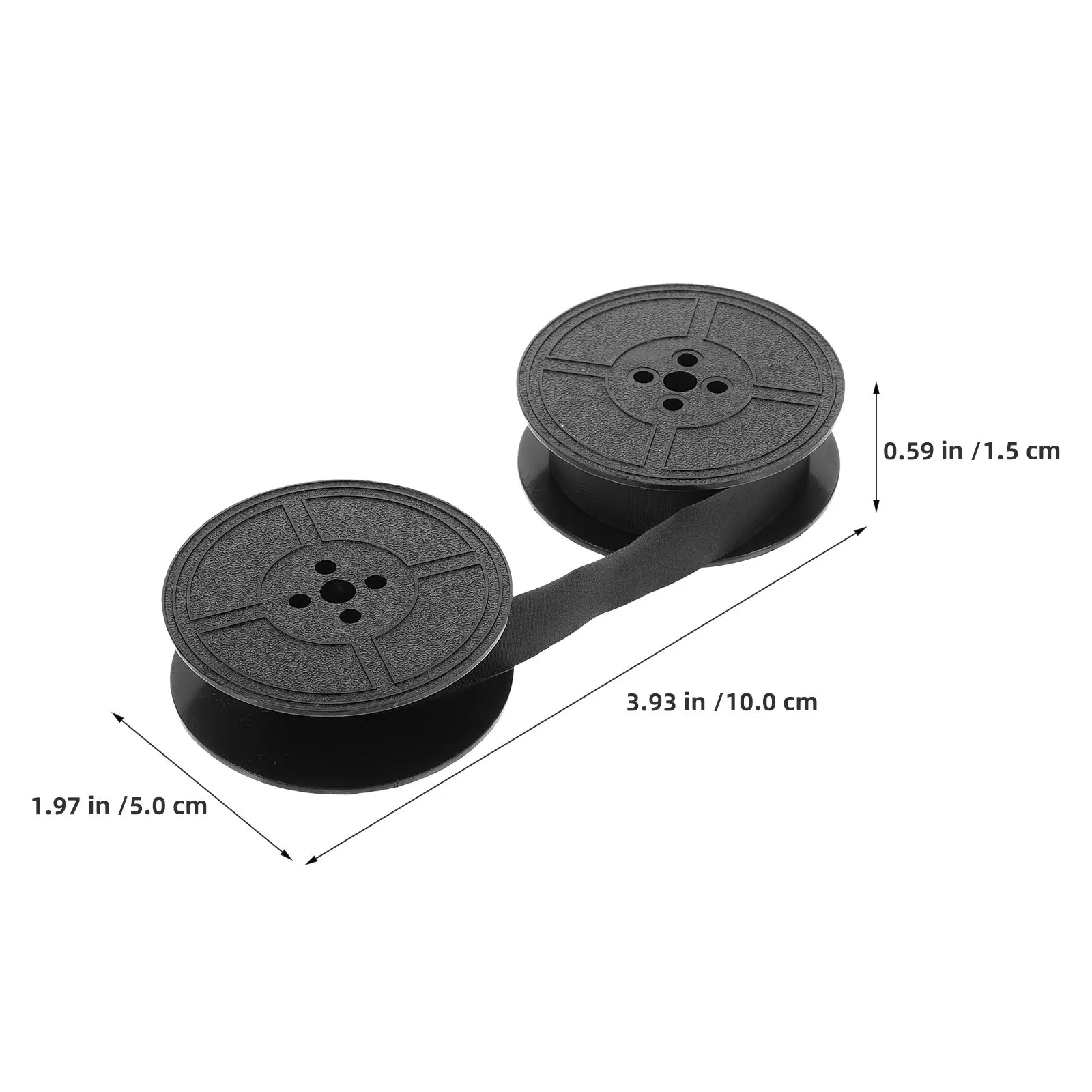 5Pcs Black Ink Ribbon Spool Twin Replacement for Typewriter Machines Smooth Installation High Quality Text Output Retro Writing