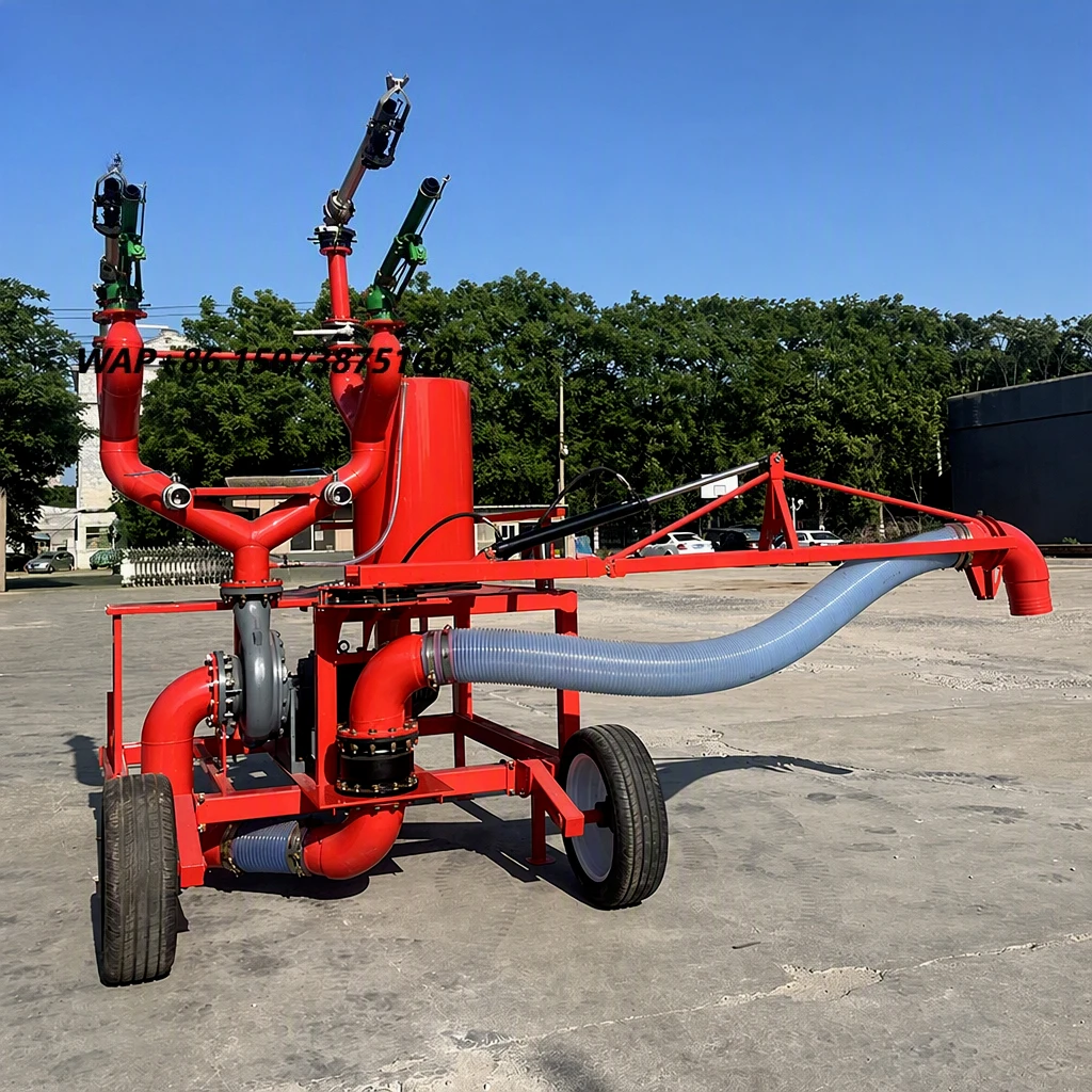 100-meter Center-pivot Sprinkler Irrigation Machine Tractor-powered Mobile Direct-connected Large Sprinkler Water-saving