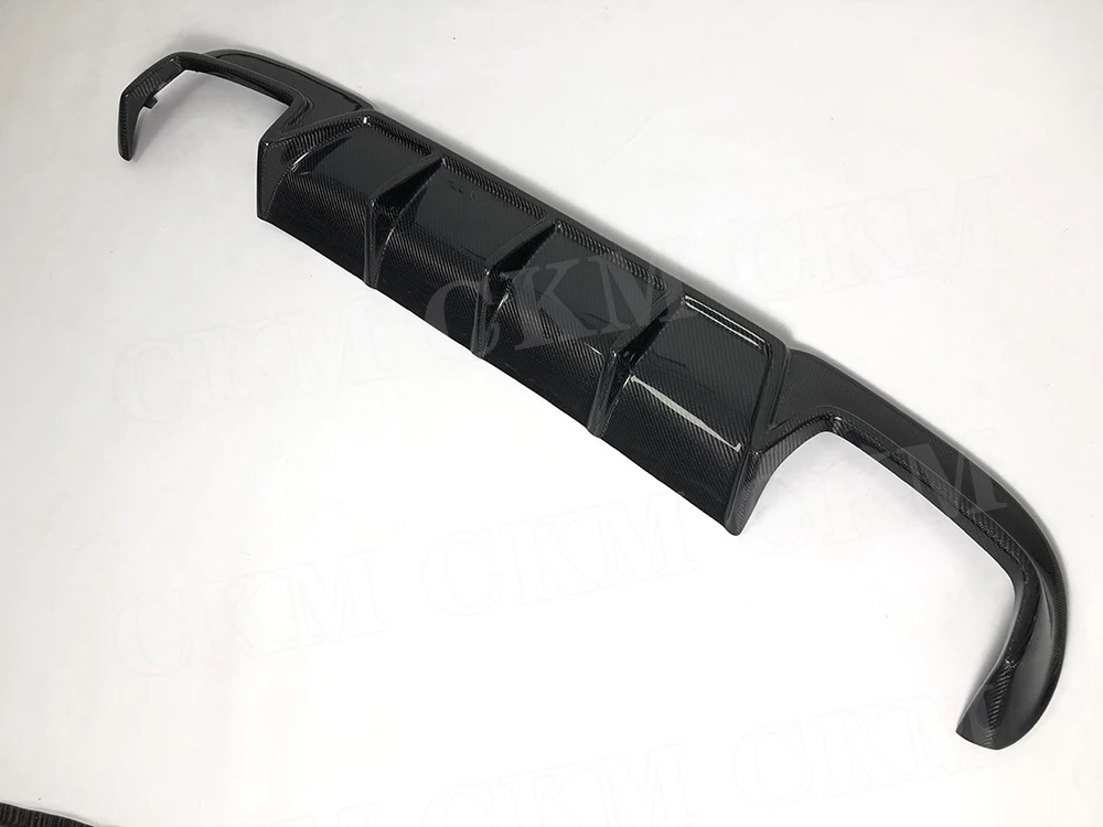 Carbon Fiber Car Rear Bumper Lip Diffuser For Benz E Class W212 E63 E260 E300 E400 E63S AMG 2014 2015 2016 Auto Styling