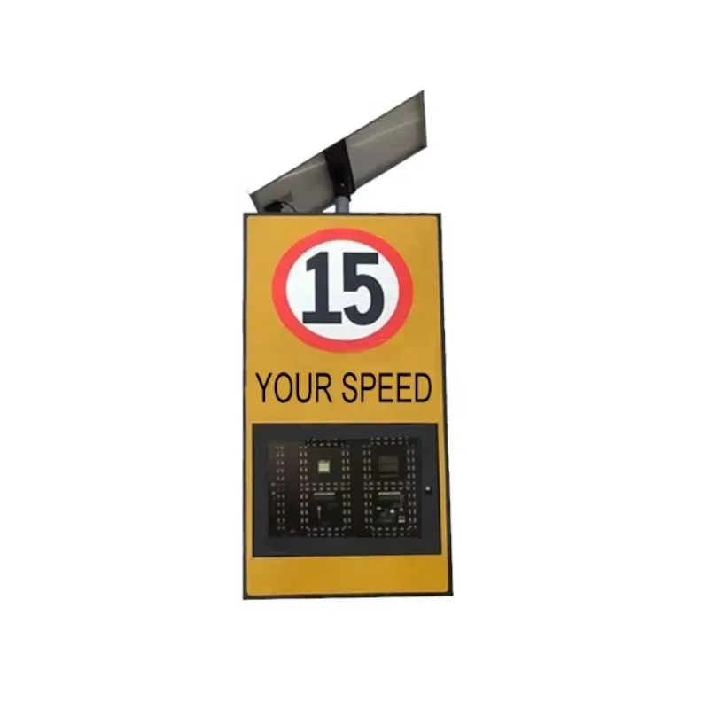 

Traffic Road Solar Doppler Indicator Radar Speed Meter Sensor Limit LED Display Sign Speed Radar Detector