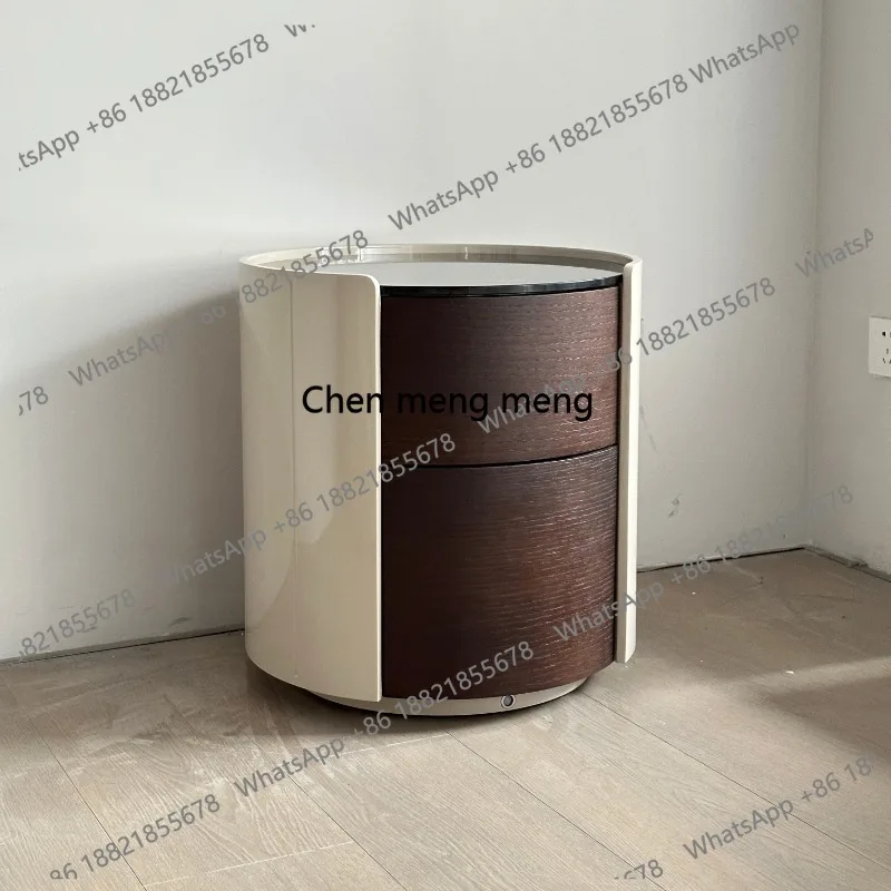

Table Simple Luxury Nightstand Cabinet for Bedroom Furniture Modern Minimalist Italian Style Solid Wood Bedside