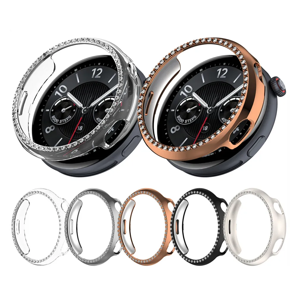 Cover Case For vivo Watch5 / IQOO watch 5 hollowed out single row diamond hollow protective case