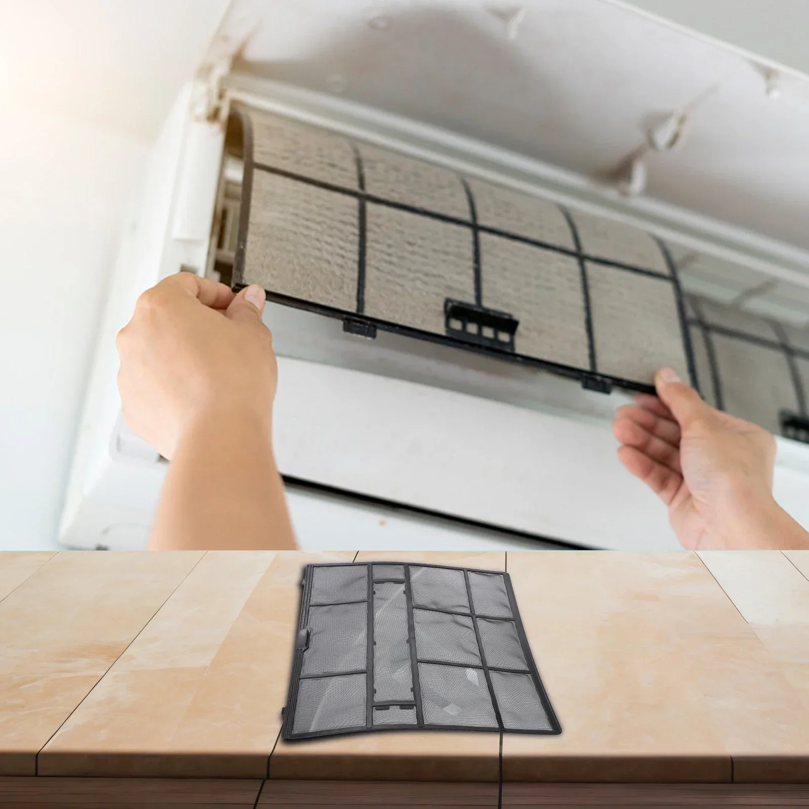 

Easy Install Air Filter Screen Accessory Air Conditioner Filter Effective Dust Prevention Performance Improvement