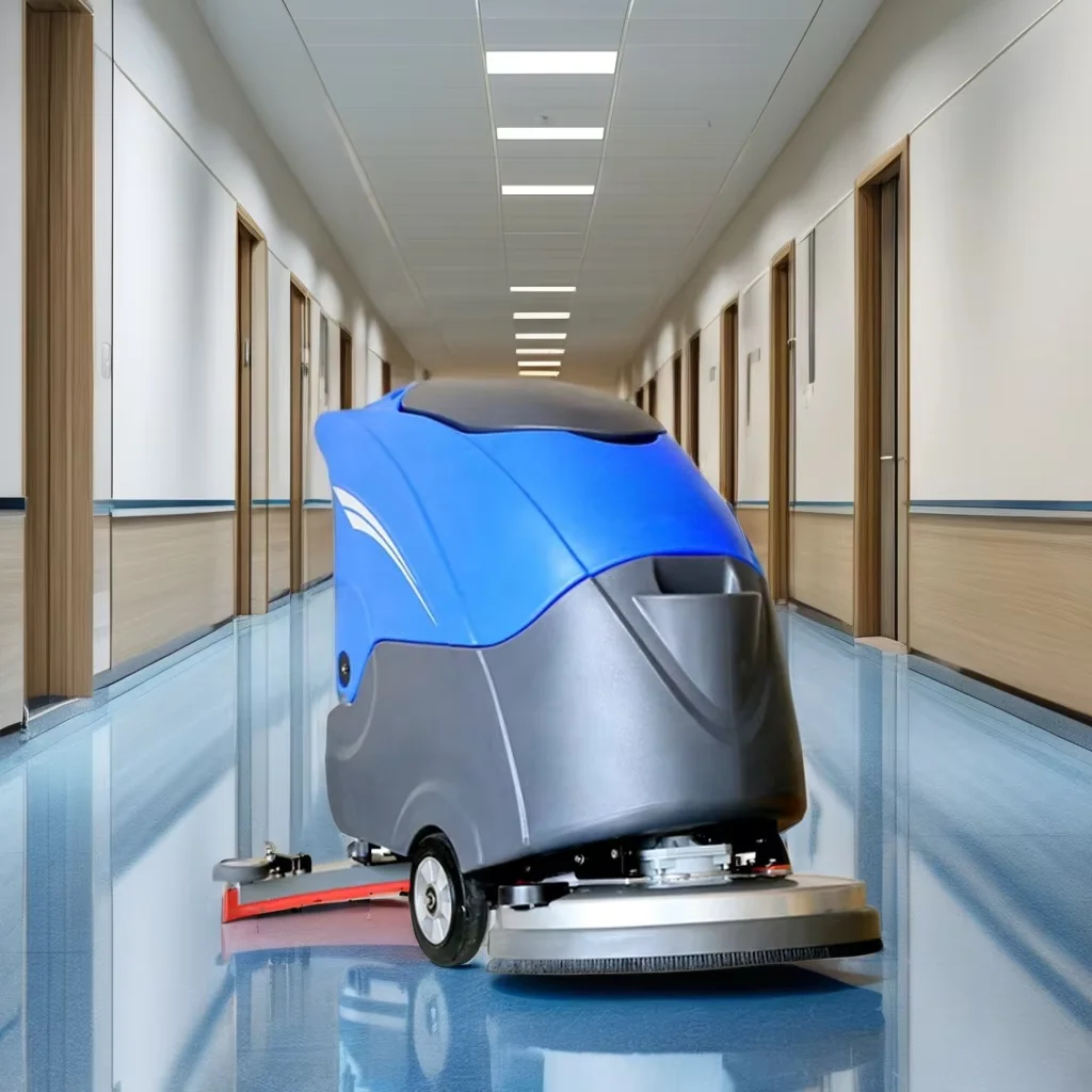 Customized Scrubber Heavy Floor Cleaning Machine Industrial Auto Floor Scrubber Walk Behind Floor Scrubber