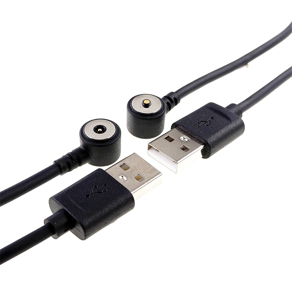 12V3A Rotierendes magnetisches Ladekabel Männlich Weiblich Gewinde M8 M12 Pogo Pin Stecker Adapter USB A Typ Power Charge Solution – Detail 5