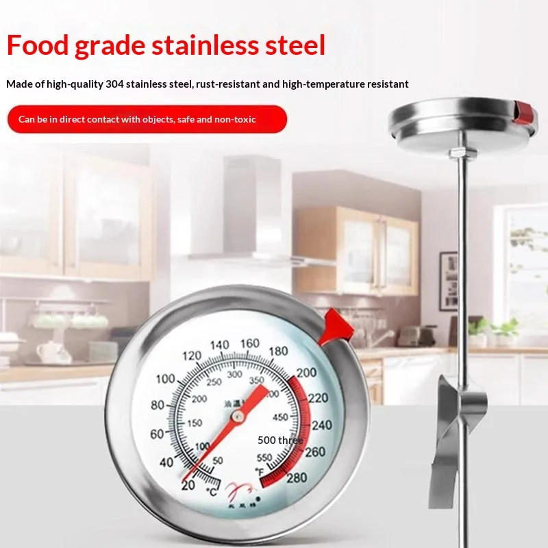 ~New！1Pcs Stainless Oven Grill Barbecue Temperature Gauge 20/30CM Kitchen  Probe Meat Cooking BBQ Food