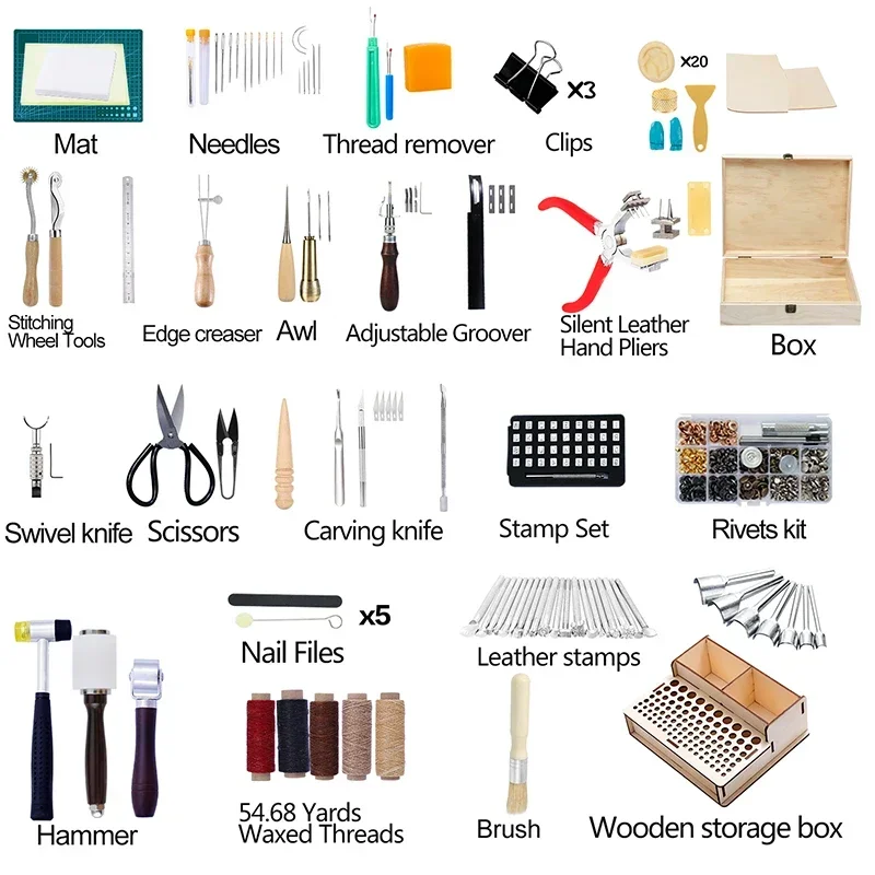 

2025/High Quality Leather Goods Manufacturing Tools Leather Wallets Making Tools diy leather tool set