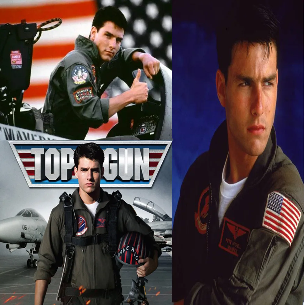 Naszywki Top Gun Odznaka taktyczna lotnicza Flaga amerykańska, CV-61 USS Ranger 100-centurion, Tom Cat, haft Pete Mitchell