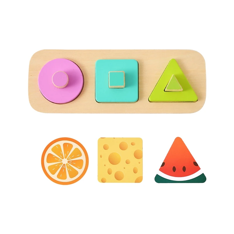 Montessori Wood Toys for Kids Wooden Sorting Stacking Toys for Baby Toddlers Educational Shape Color Sorter Preschool Kids Gifts
