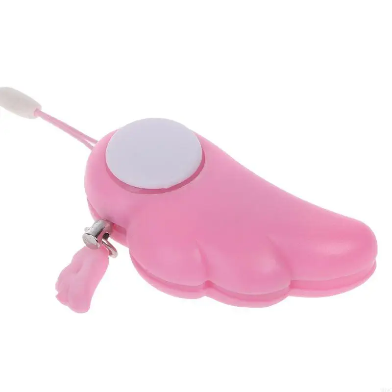 W89C 개인 보안 경보 키 체인 90dB 끈이있는 전자 자기 방어 경보