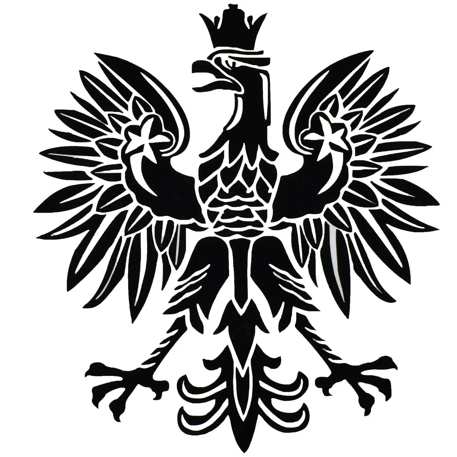 For POLAND EMBLEM POLISH EAGLE - CAR JEEP LAPTOP 4X4 WINDOW BUMPER VINYL STICKER