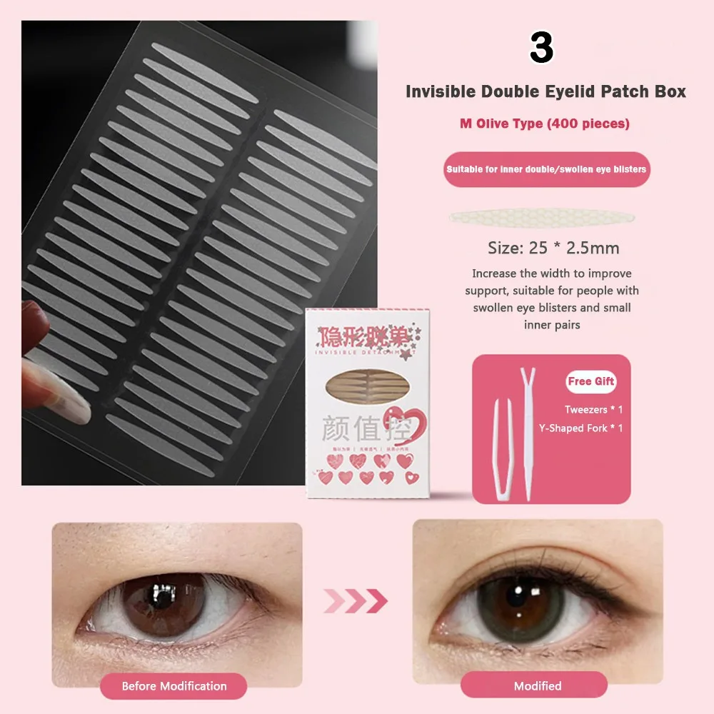 New Long-lasting Double Eyelid Tape Sweatproof Natural Invisible Tape Waterproof Mesh Eyelid Tape Make Up