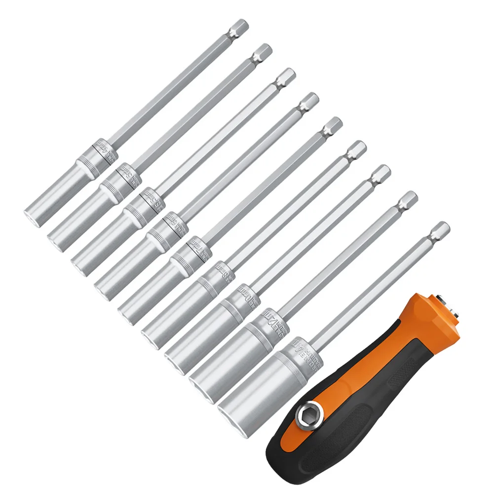 Motorcycle Repairs 135MM Deep Hole Socket Wrench 1 4 Batch Rod Motorcycle Repairs Versatile Tool Car Maintenance