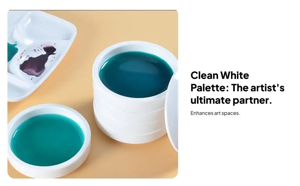 Watercolor Paint Mixing Tray Color Mixing Tray Stackable Oil Painting Craft Paint Tray Artist Art Painting Tray for Classroom