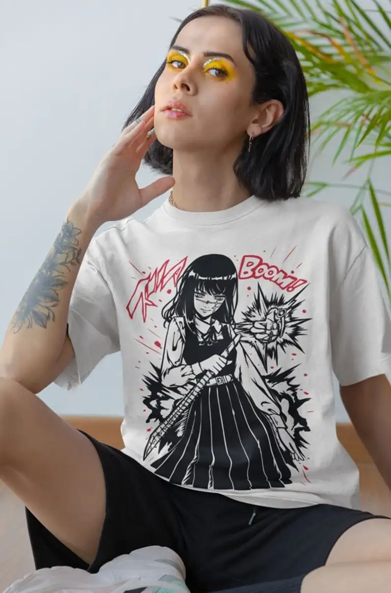 日本のユニセックスTシャツ,ヴィンテージ,半袖,ラウンドネック