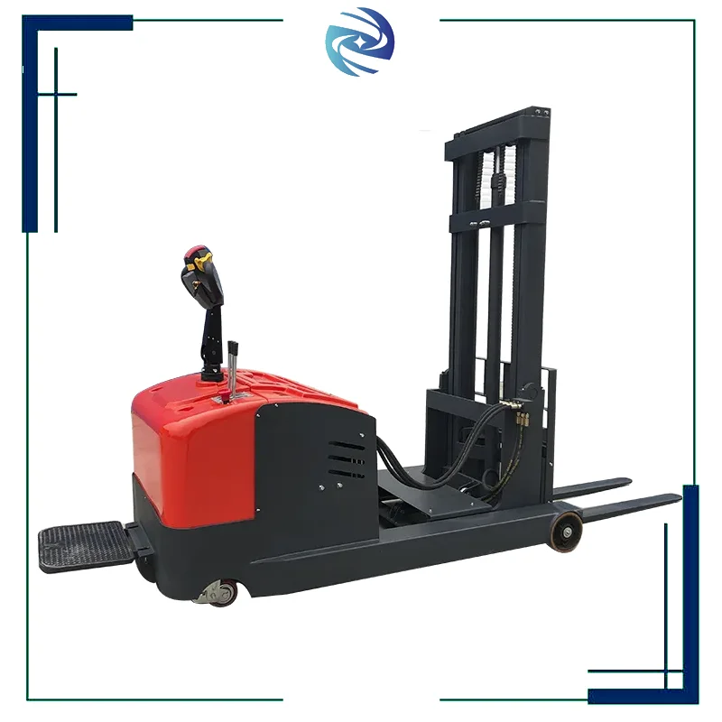 CQD1030 Electric Reach Stacker 1000kg Capacity With 3m Lifting Height Handle Type Forklift