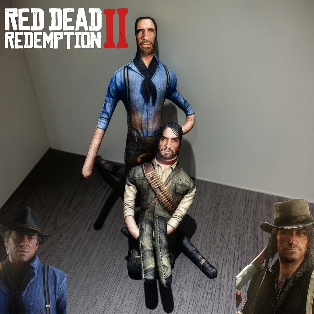 Game Red Dead Redemption 2 Arthur Morgan John Marston Cosplay Doll Abstract Slender Plush Doll Room Decoration