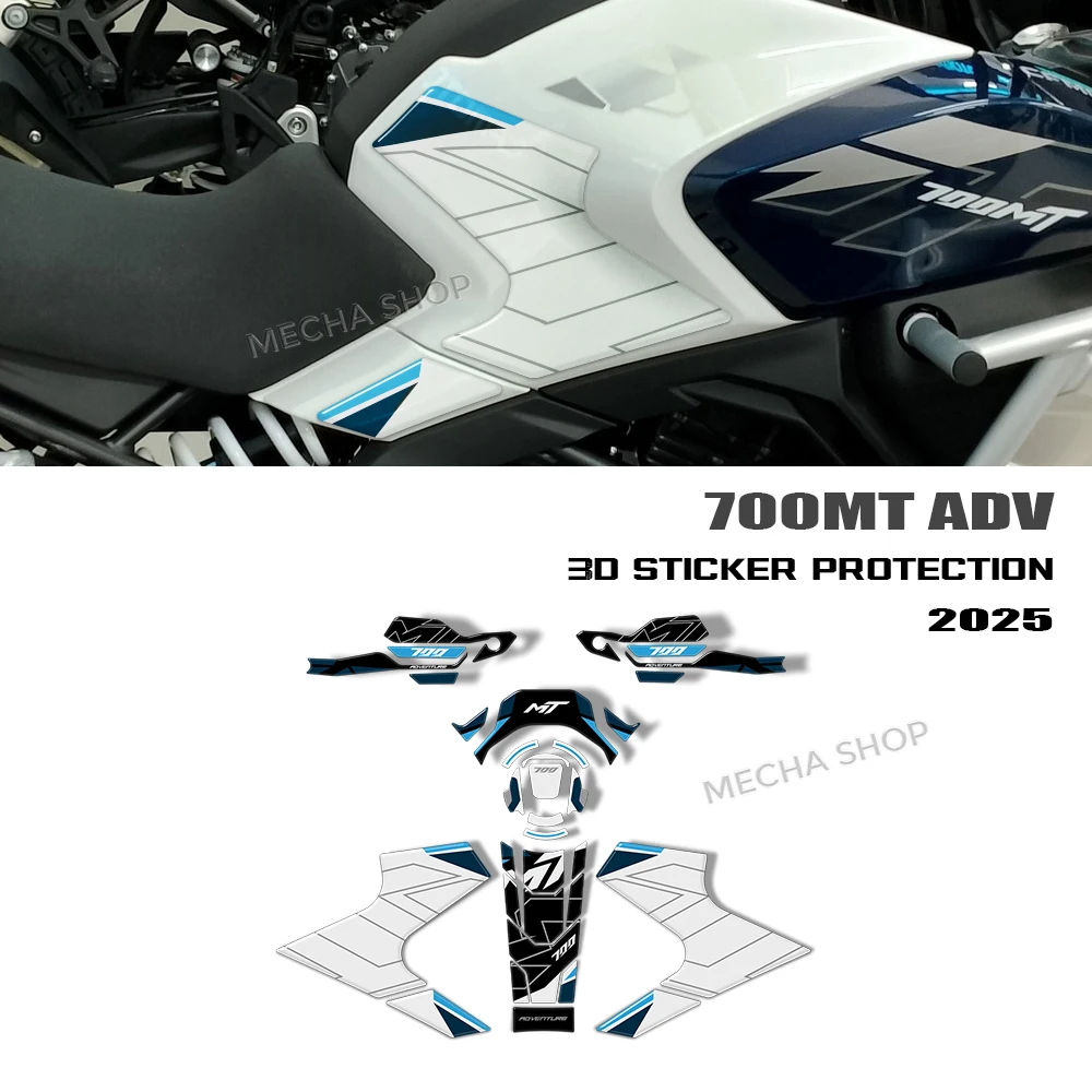 

New Motorcycle Accessories 3D Epoxy Resin Tank Pad Protection Sticker For CFMOTO 700MT ADV 2025 adv mt700
