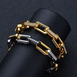 2024 Fashion High Luxury Bamboo Bracelet for Men and Women, Non-fading Titanium Steel Zircon Hip-hop Jewelry Accessories