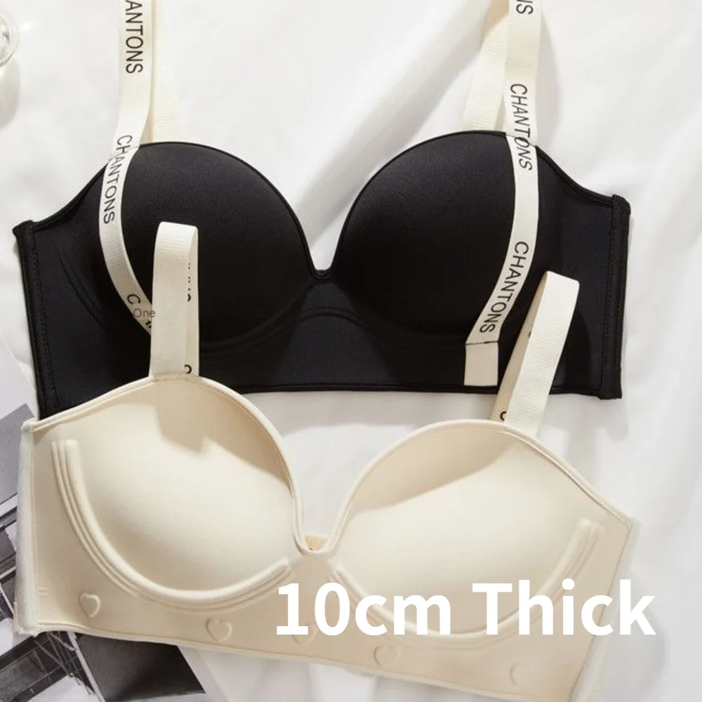 One Piece Comic Chest Expansion Bra for Women with Small Breasts Gathered Together, 10cm Thick Cup for