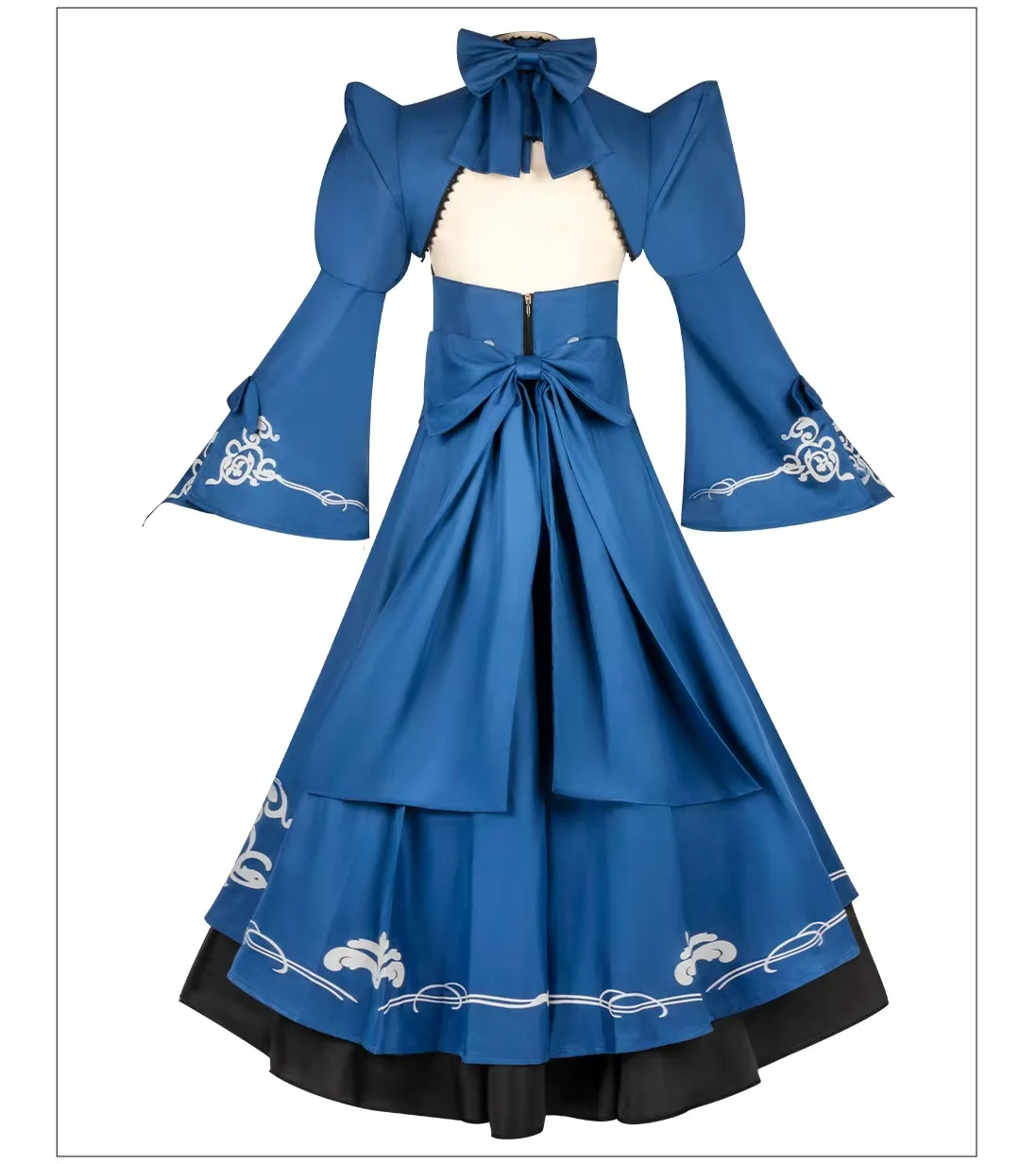 2025 جديد لعب الأدوار الزي المبارز التريا بيندراجون تأثيري حلي Fulujiacos الأسود صابر فستان كرنفال البدلة #3