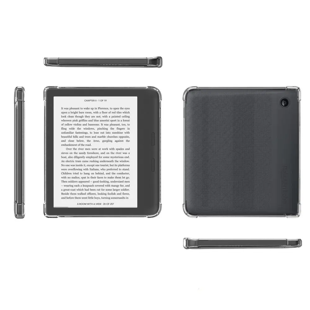 Shockproof e-Reader Case Anti Scratch Funda eBook-reader Protective Cover for Rakuten Kobo Libra/Clara Colour BW 2024