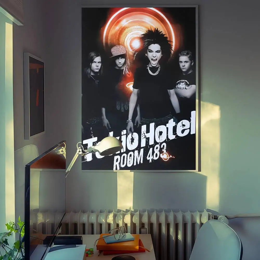 Tom Kaulitz Tokio Hotel Classic Vintage Posters Waterproof Paper Sticker Coffee House Bar Home Decor