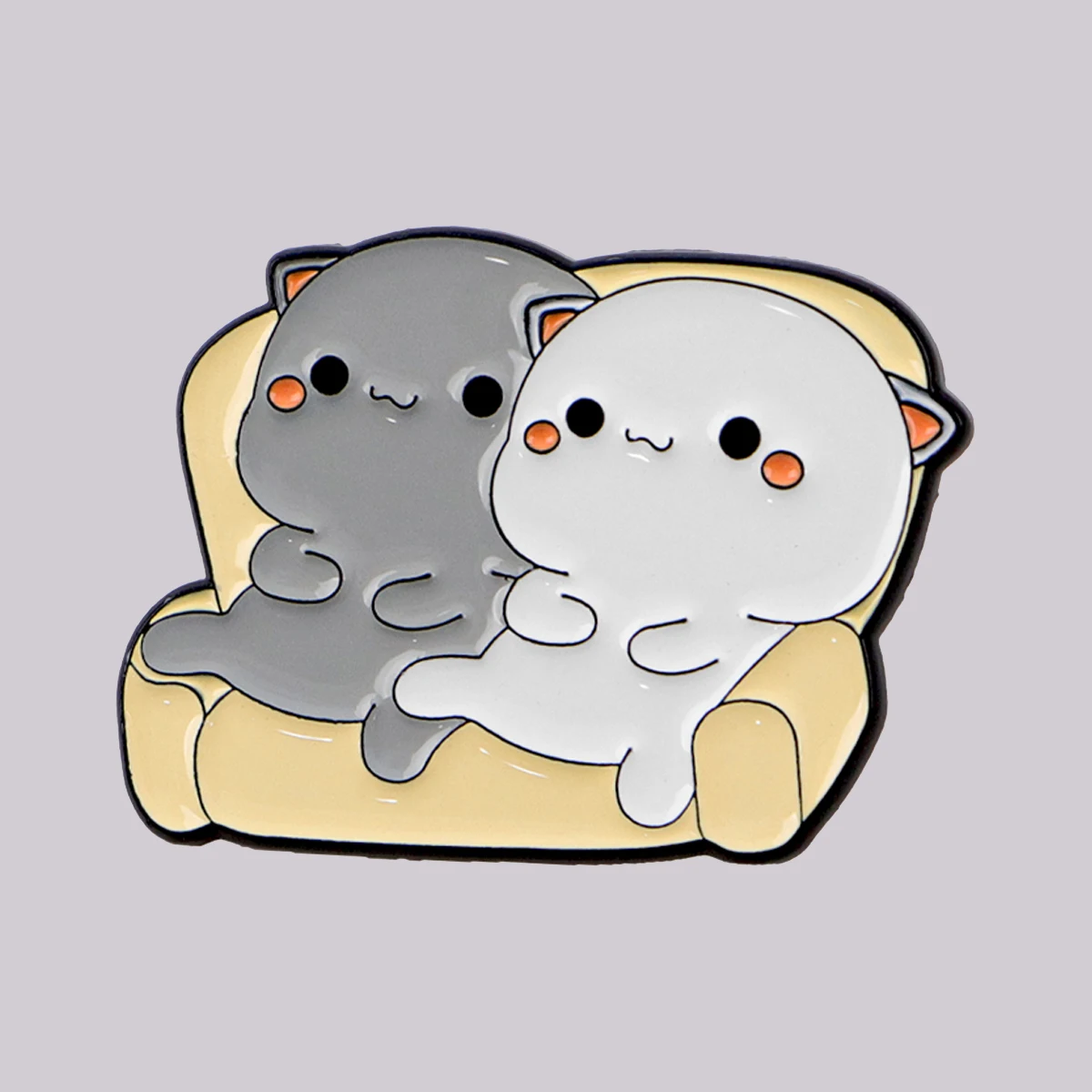Kawaii القط المينا دبابيس الكرتون المرأة دبابيس الرجال التلبيب شارة بدبابيس على ظهره زي اكسسوارات مجوهرات بأشكال حيوانات هدايا