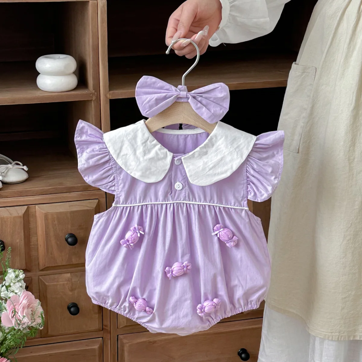 ZOETOPKID 2026 Neues Sommer-Babykleid für Mädchen, Prinzessinnenkleid Ärmellos aus Baumwolle, Säuglings-Strampler, Kinderkleidung
