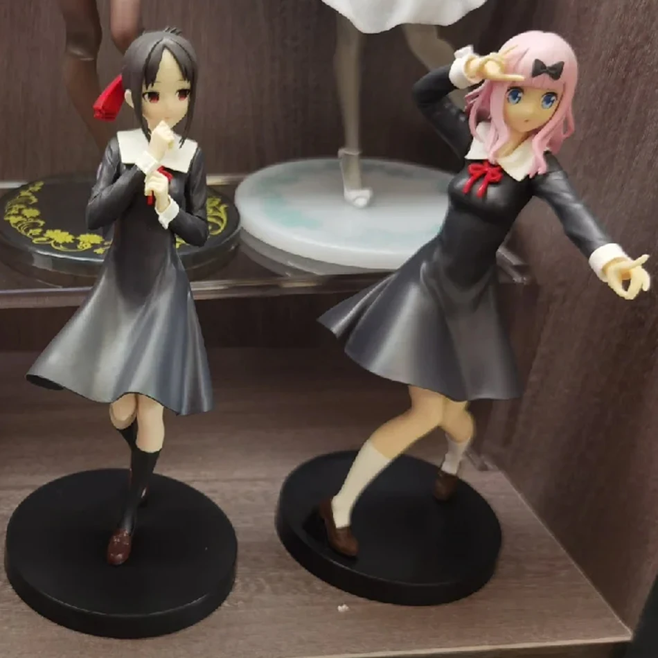 18cm Anime Figure Love is War Fujiwara Chika Shinomiya Kaguya Kawaii Girl Action Figure Collectible Model Doll Toy Gifts