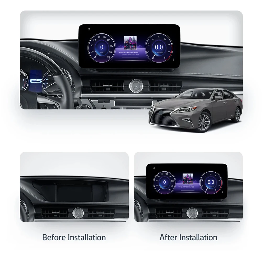 For Lexus ES ES200 ES250 ES300h ES350 XV60 VI 6 2012 - 2018 Car Radio Multimedia Video Player Navigation GPS Android No 2din 2 d