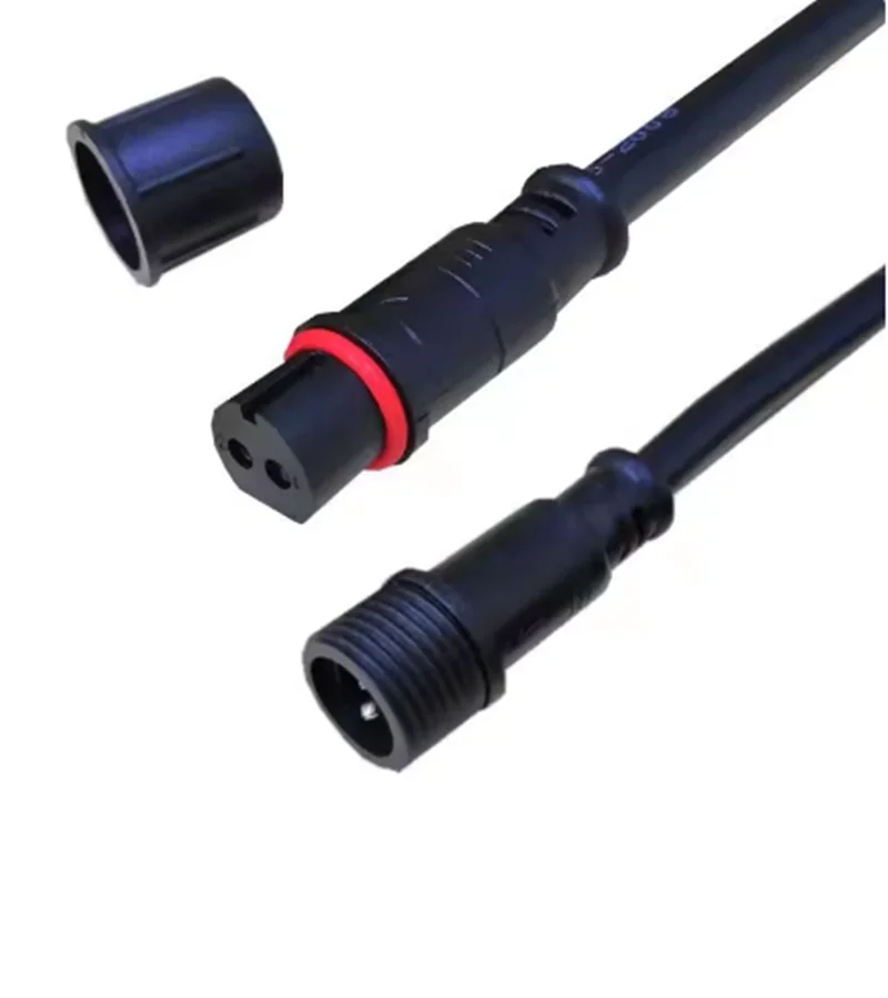 xConnect Raywu type 2 connecteurs en queue de cochon étanches NOIR