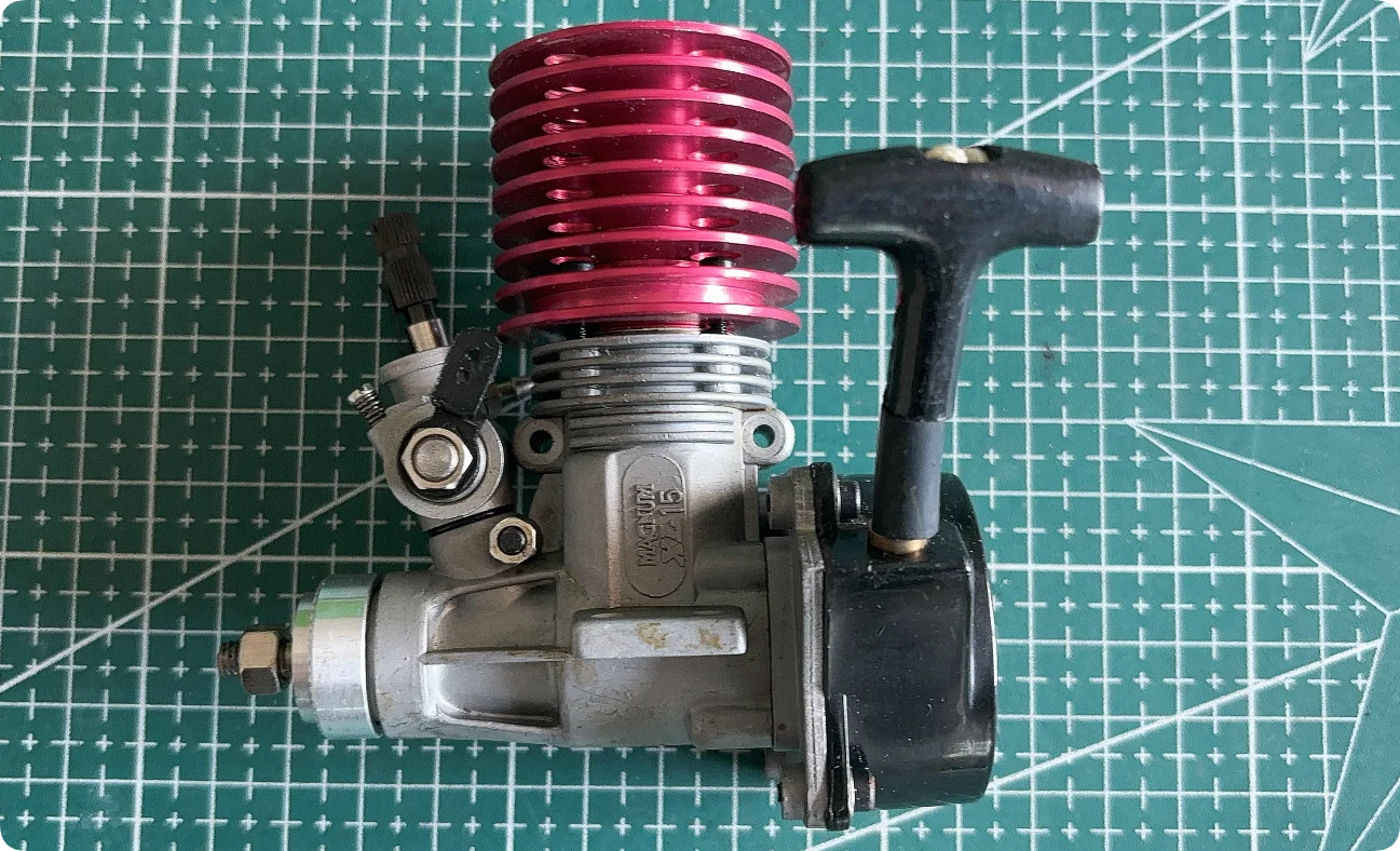 ASP MAGNUM XL 15A 15 Class RC Car Engine 2.5cc Methanol Nitro Engine Hand Pull Start for Remote Control Model Cars