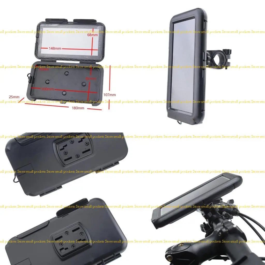 

R1WD Крепление на руль Держатель для телефона Мотоциклетный чехол для телефона Сумка Вращающееся крепление для мобильного