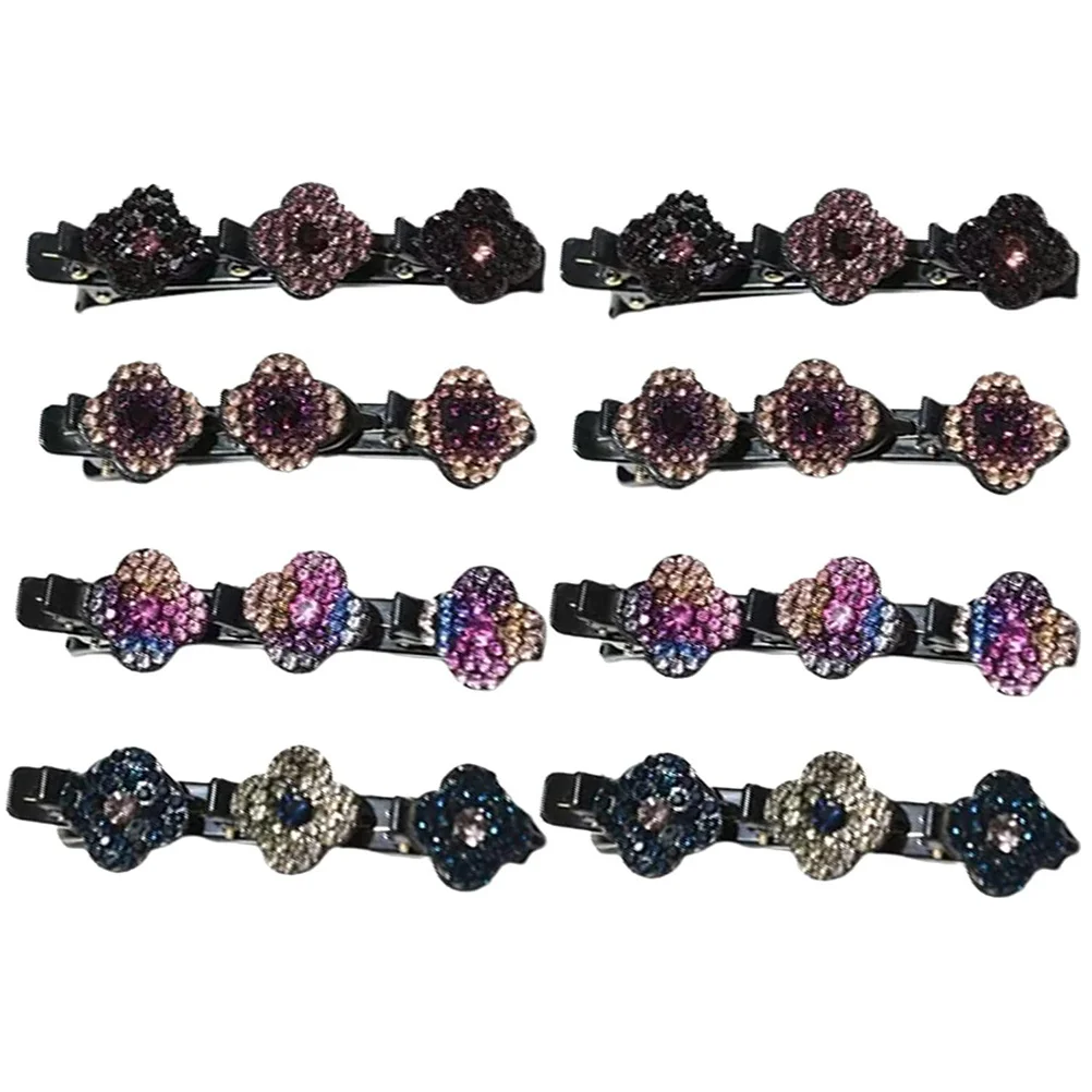 

Rhinestones Hair Pins Women Accessories Lazy Clips Plastic Barrettes Girls Snap Child Hairpin Stylish Wedding