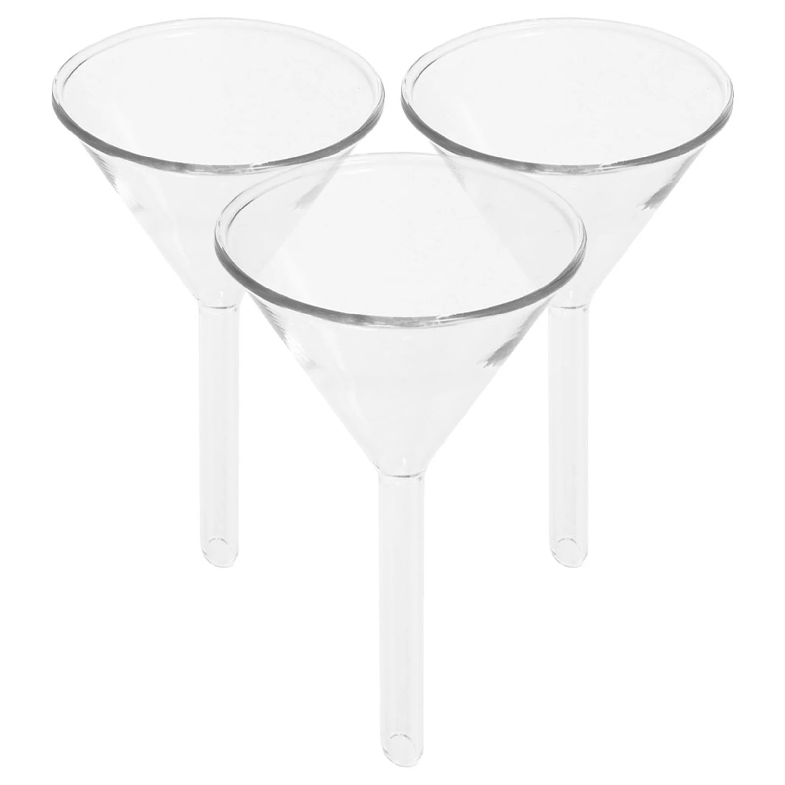 

3Pcs Clear Glass Funnel 60Mm Laboratory Filling Funnel Scientific Filter for Fluid Transfer Applications Clear Glass Funnels