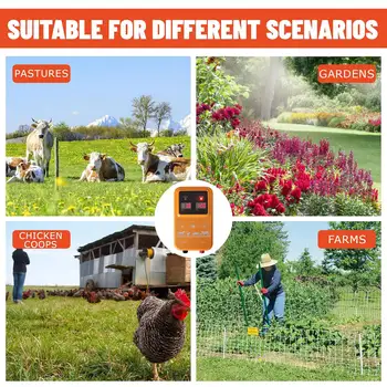 10公里高壓電圍欄脈衝控制器 農場動物電圍欄脈衝器 牧羊人家畜家禽工具 新品 8 best sales 電動牧羊犬 - №6