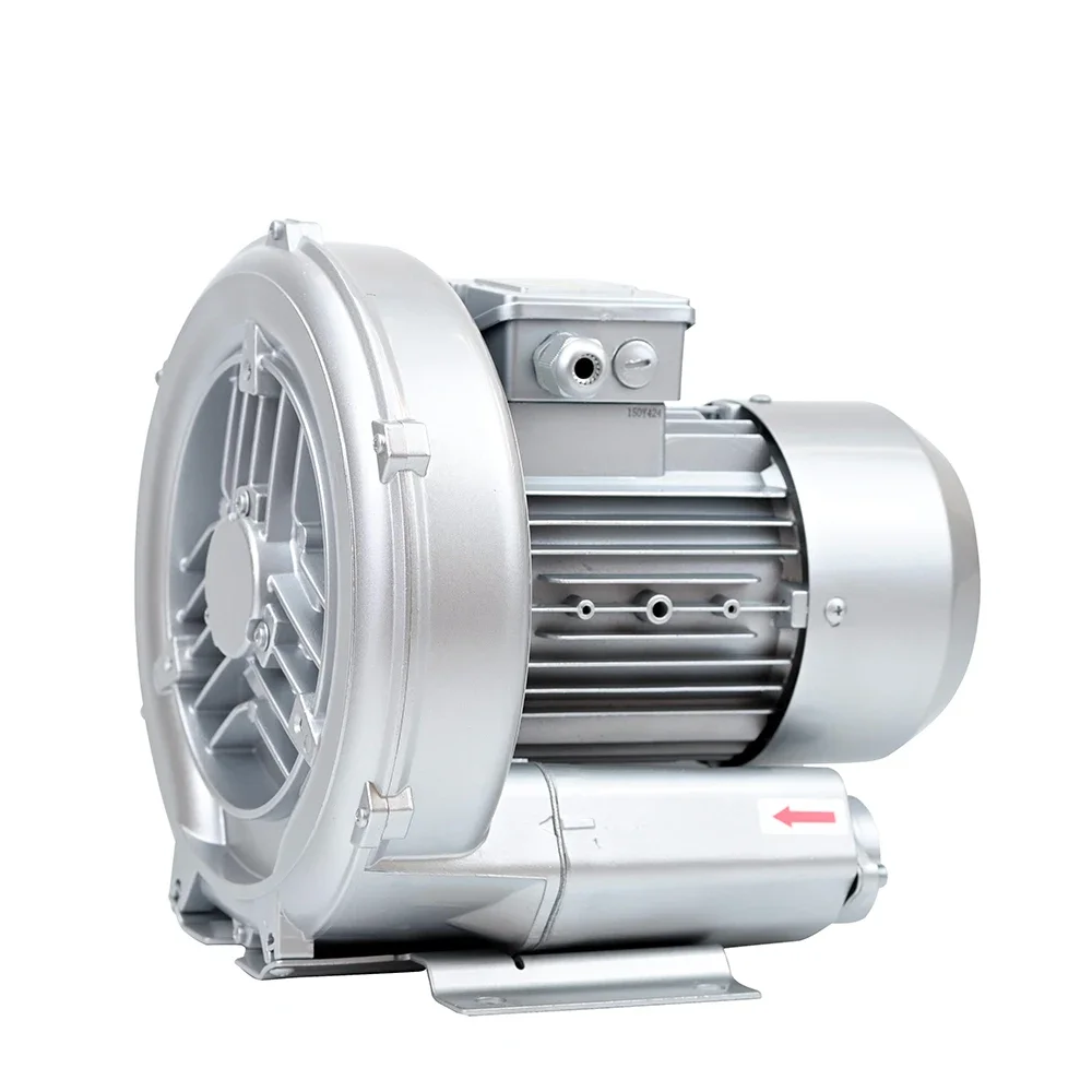 

1.1KW Single Phase Industrial Ring Blowers 380V Electric Vacuum Blower Suck and Blow Regenerative Blower Fish Pond Oxygenation