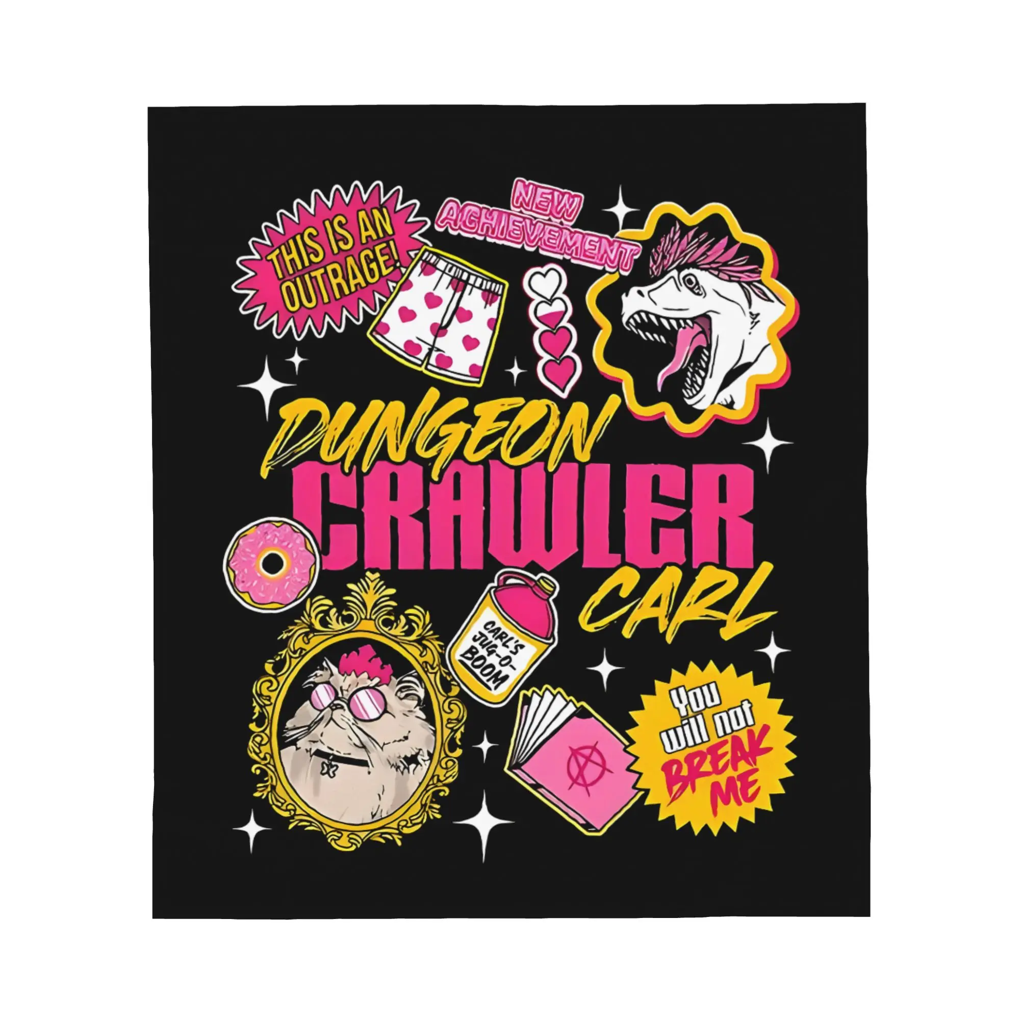 1PC Dungeon Crawler Carl Donut Blanket Throw Blanket Novelty Warm Blanket All Season Gift