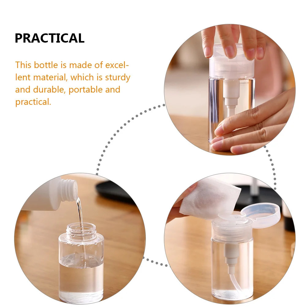 

Makeup Remover Water Bottle Small Travel Containers for Foundation Empty Acrylic Bottles Pump