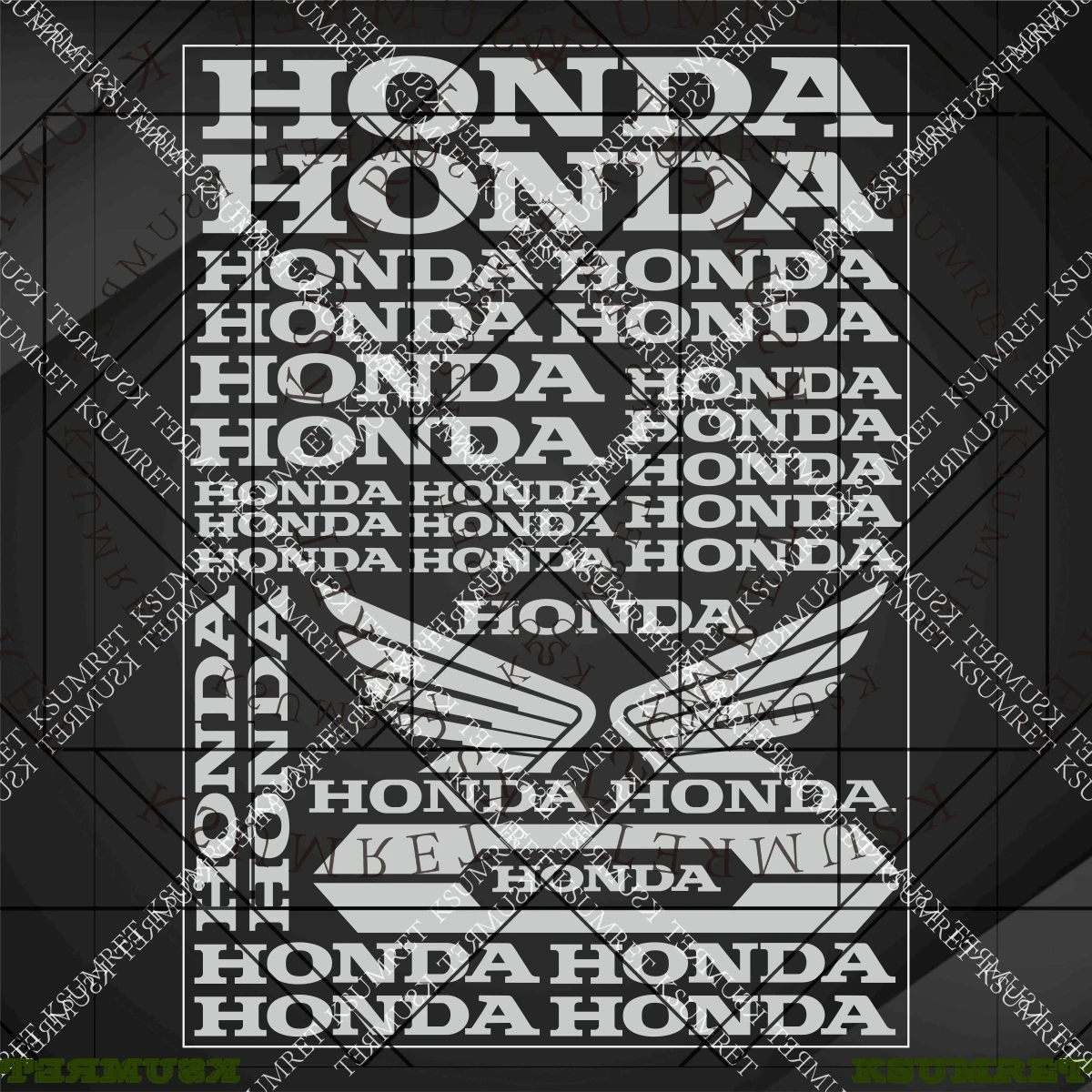 For Honda Motorcycle Sticker Decals Helmet Logo Set image 6