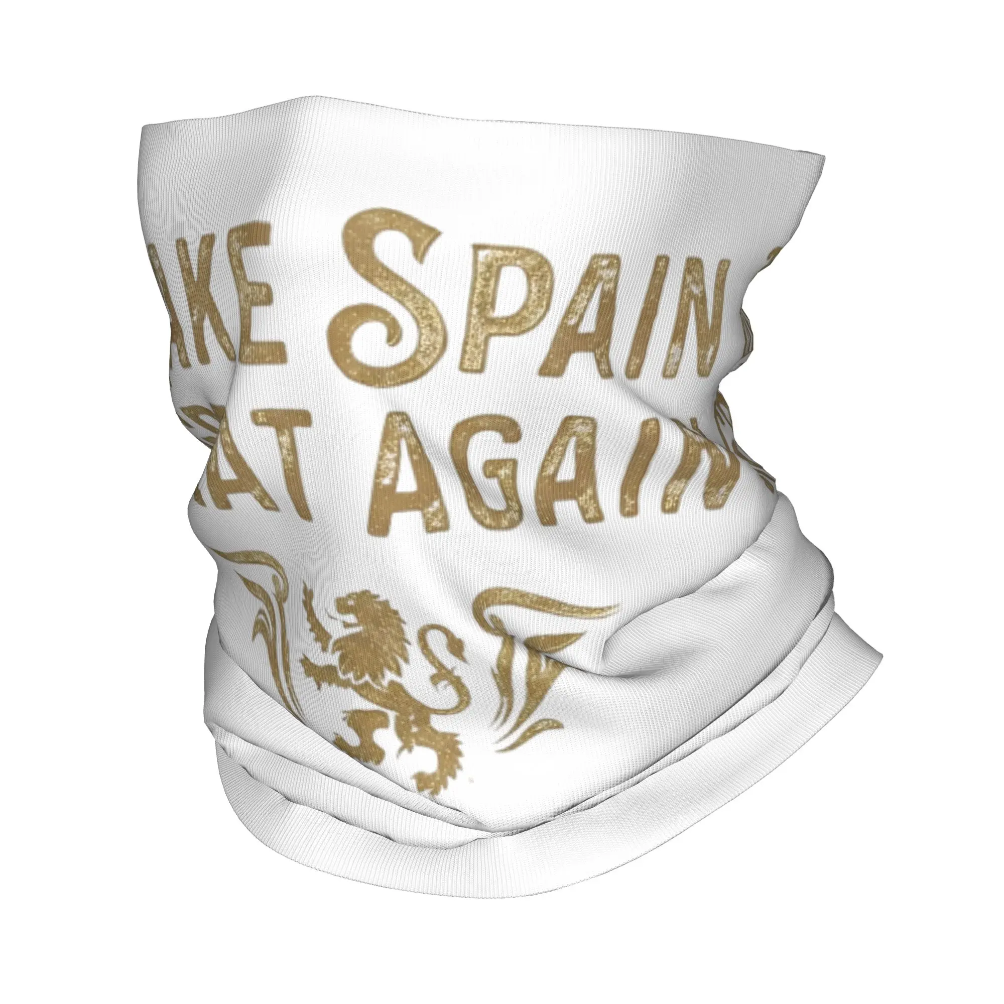 Make Spain Great Again Spanish Pride Bandana Neck Gaiter Balaclavas Face Scarf Printed Espana Headwear Multifunctional Adult