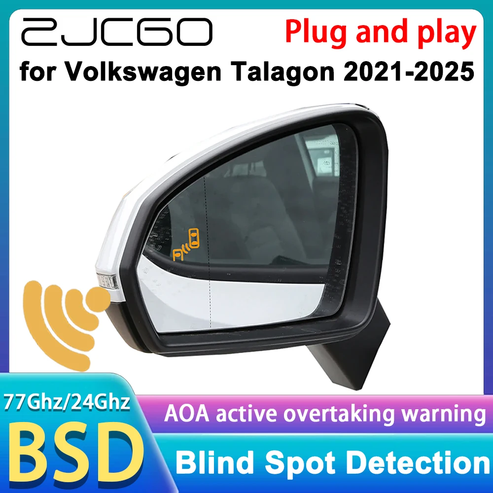 

for Volkswagen VW Talagon 2021 2022 2023 2024 2025 Side Assist Blind Spot Monitor Detection BSM BSD System 77GHz Radar Detector