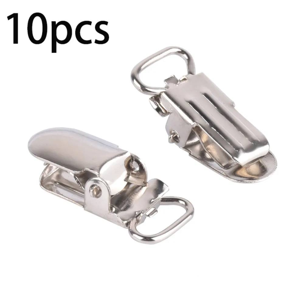 

10 шт. новый многофункциональный держатель для соски, нескользящий металлический зажим «сделай сам», нержавеющие зажимы для нагрудников, принадлежности