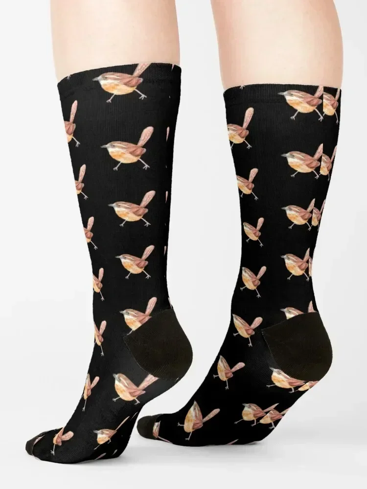 Carolina Wren Socks golf warm winter Run short Socks Man Women's
